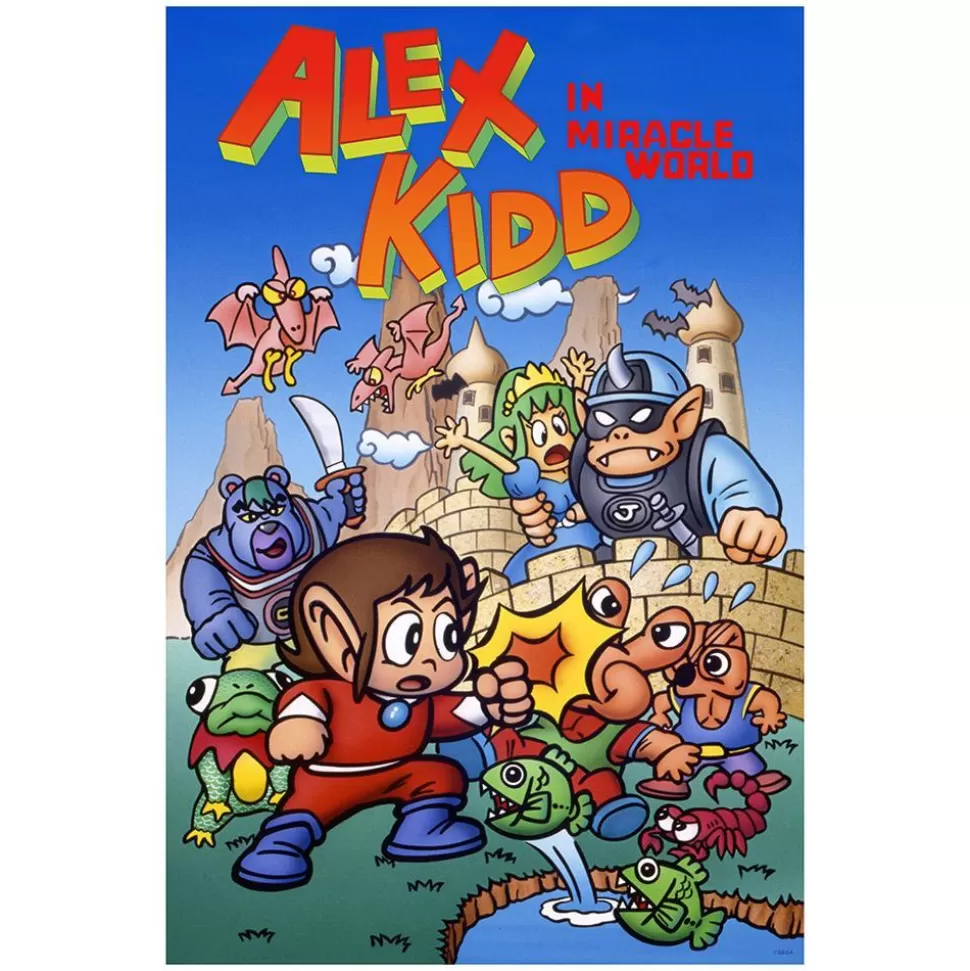 Alex Kidd in Miracle World 10" x 15'' Poster>SEGA Cheap