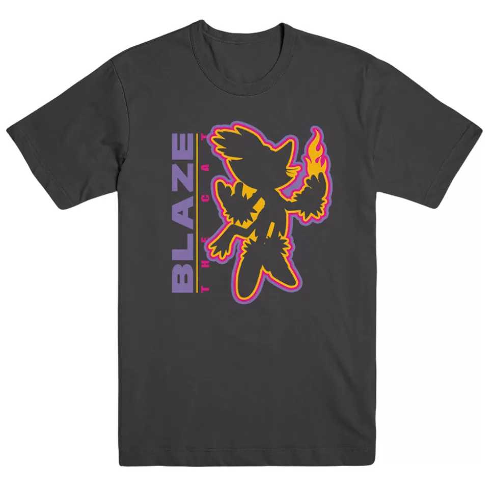 Blaze the Cat Charcoal Tee>SEGA Discount