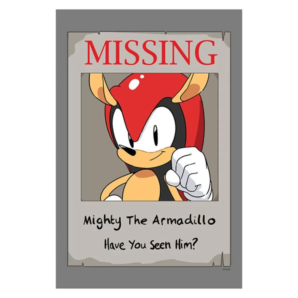 Exclusive Sonic Mania Adventures Missing Mighty Poster>SEGA Best