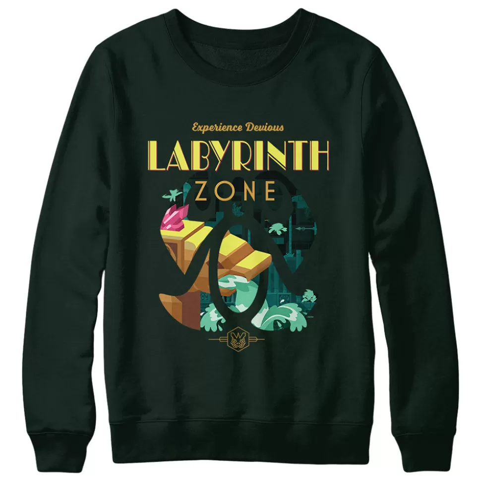 Experience Labyrinth Zone Forest Green Crewneck>SEGA Discount