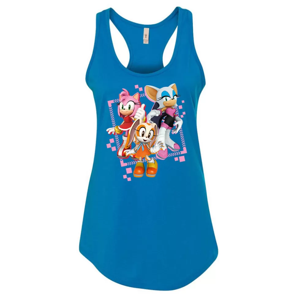 Girl Power Group Racerback Blue Tank>SEGA Sale