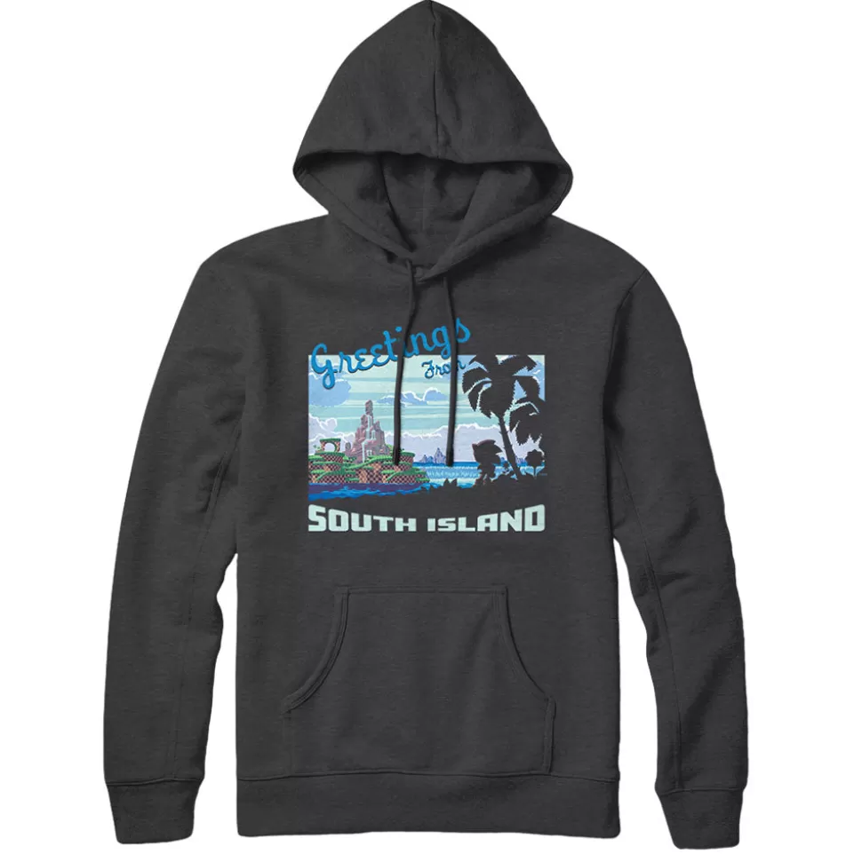 Greetings from South Island Charcoal Hoodie>SEGA Flash Sale