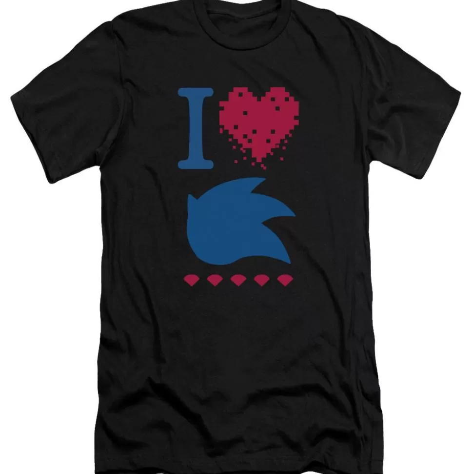 I Heart Sonic Black Tee>SEGA Sale