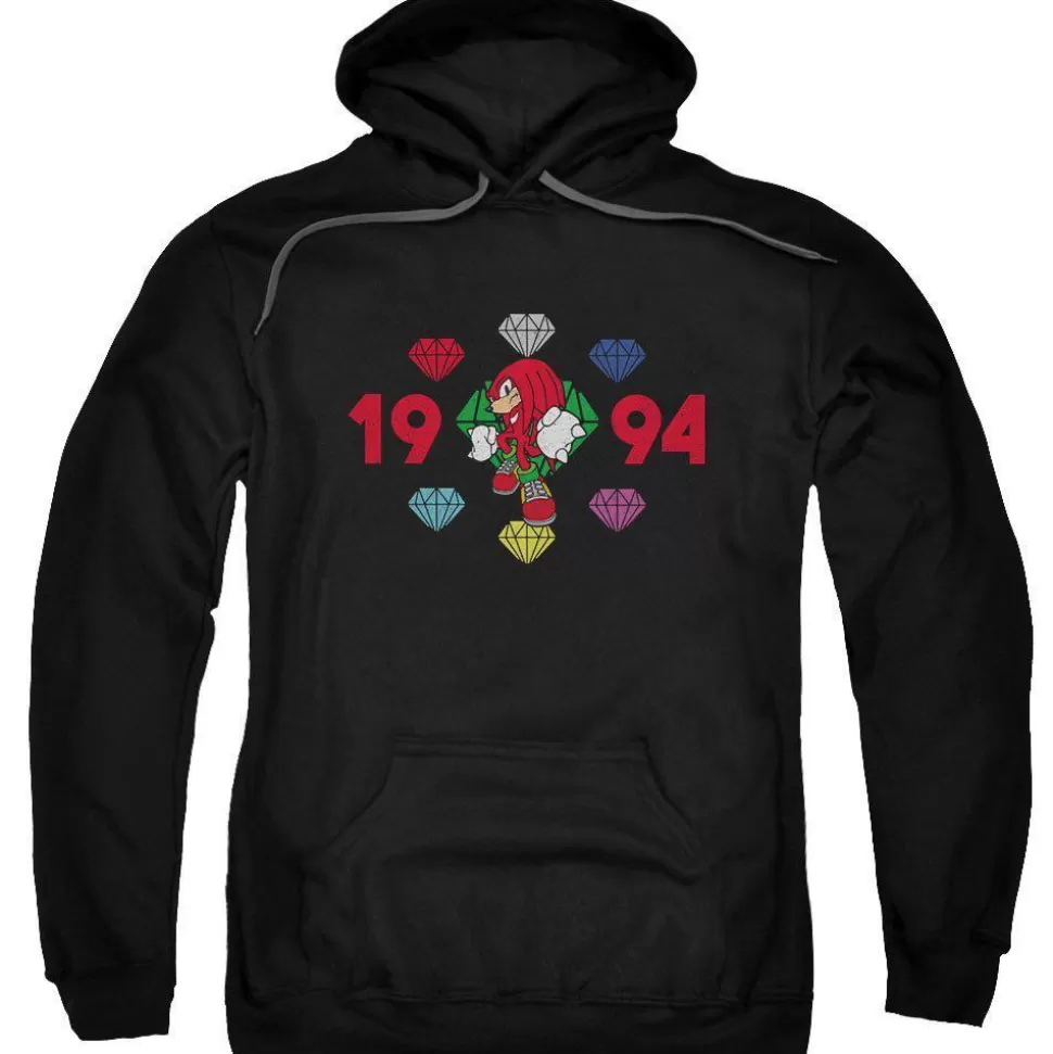 Knuckles 1994 Lock-On Black Hoodie>SEGA Clearance