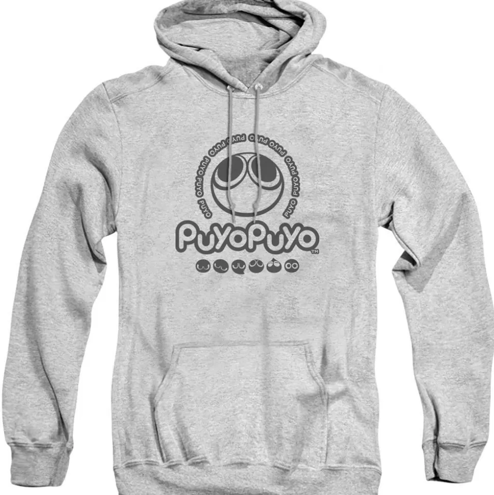 Puyo Puyo Logo Heather Grey Hoodie>SEGA Best Sale