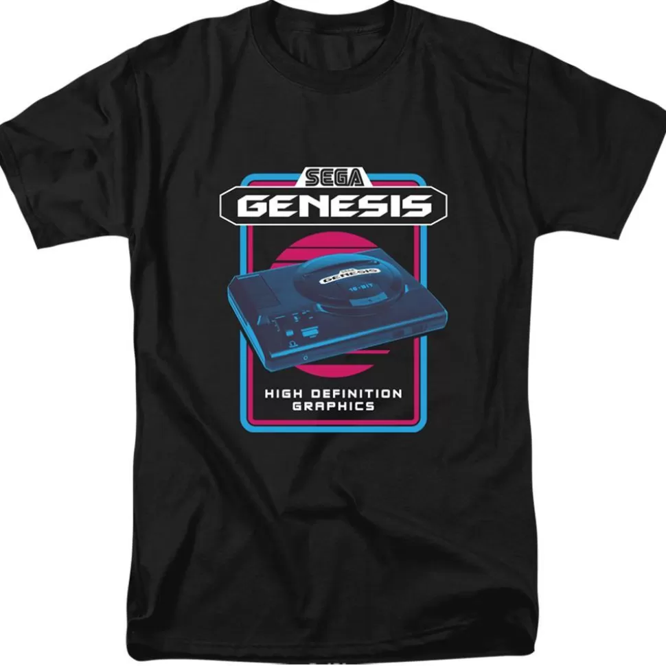 Genesis Retro Console Black Tee>SEGA Best