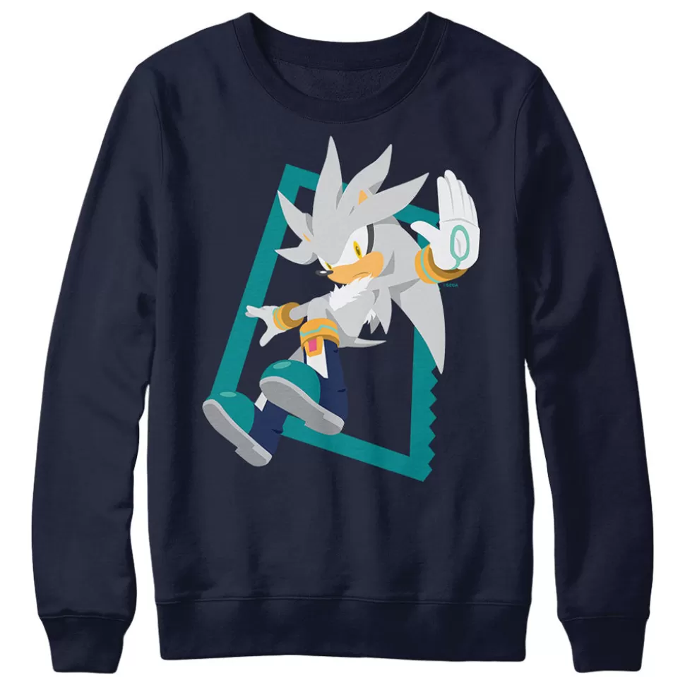 Silver Jump Navy Crewneck>SEGA Cheap