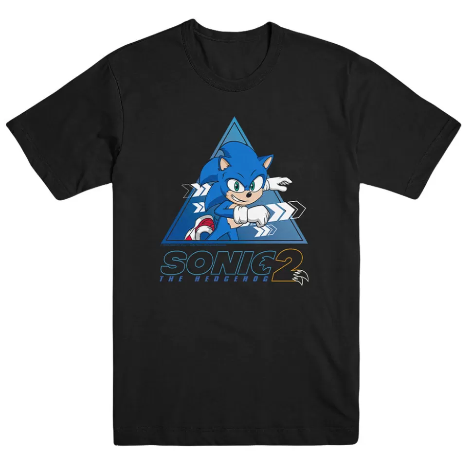 Sonic 2 Sonic Running Unisex Charcoal Tee>SEGA Outlet
