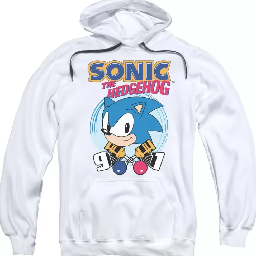 Sonic 91 White Hoodie>SEGA Store