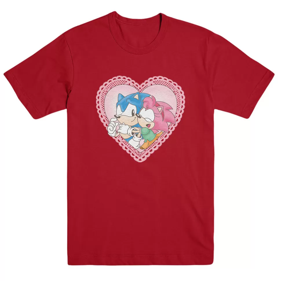 Sonic and Amy Heart Red Tee>SEGA Sale