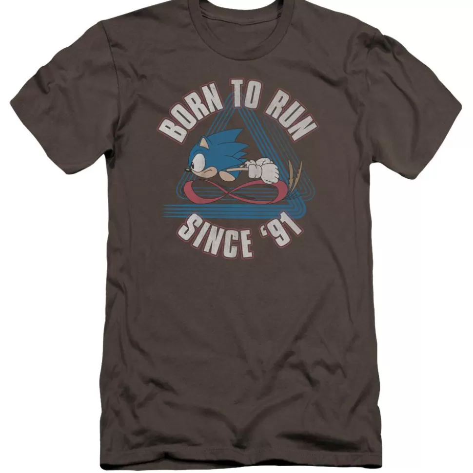 Sonic Born to Run 91 Charcoal Tee>SEGA Flash Sale
