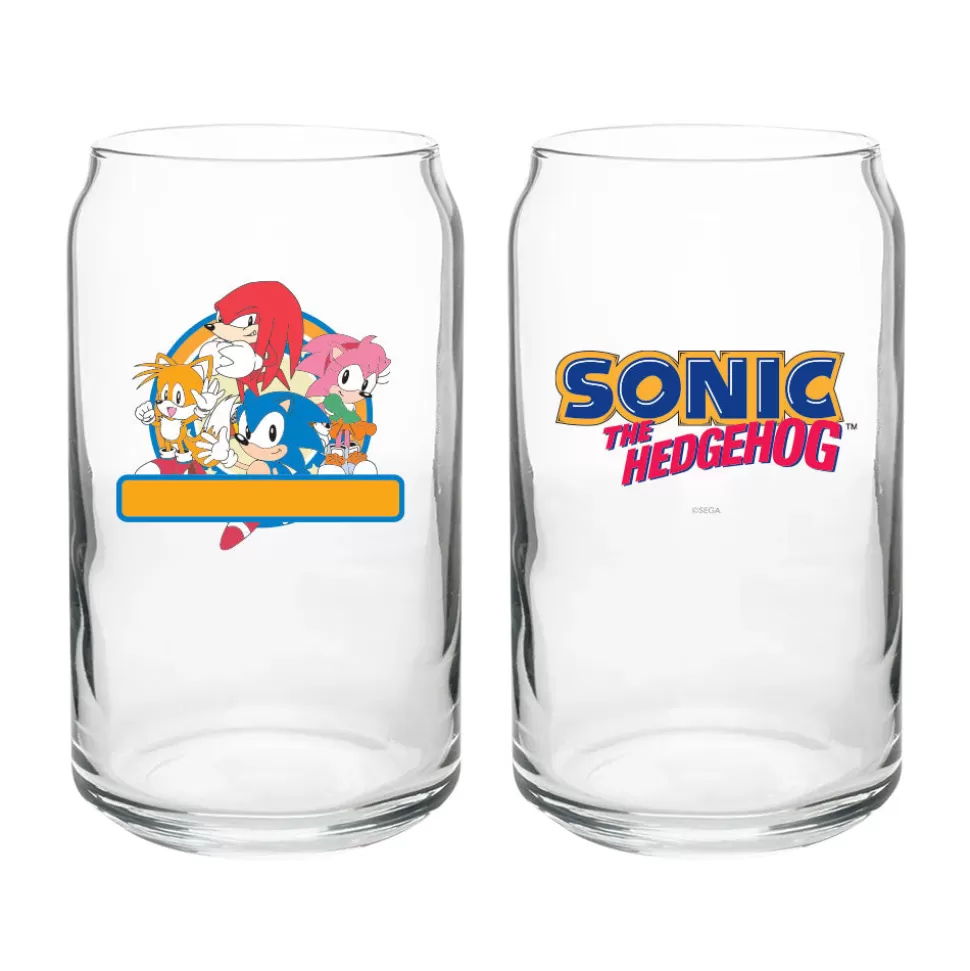 Sonic Character Personalized Can Glass>SEGA Online