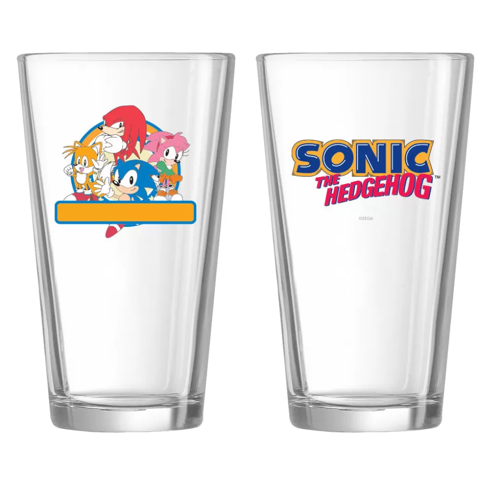 Sonic Character Personalized Pint Glass>SEGA Store