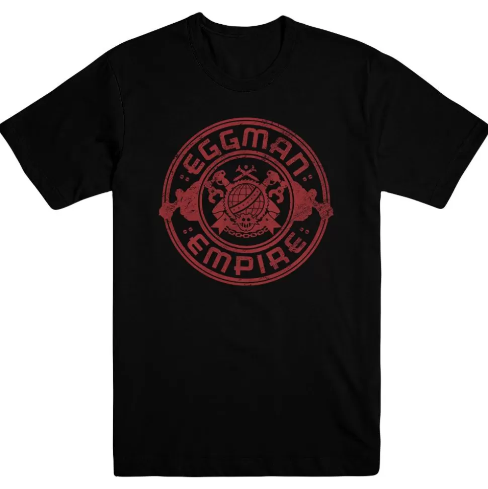 Sonic Forces Eggman Empire Logo Black Tee>SEGA Cheap