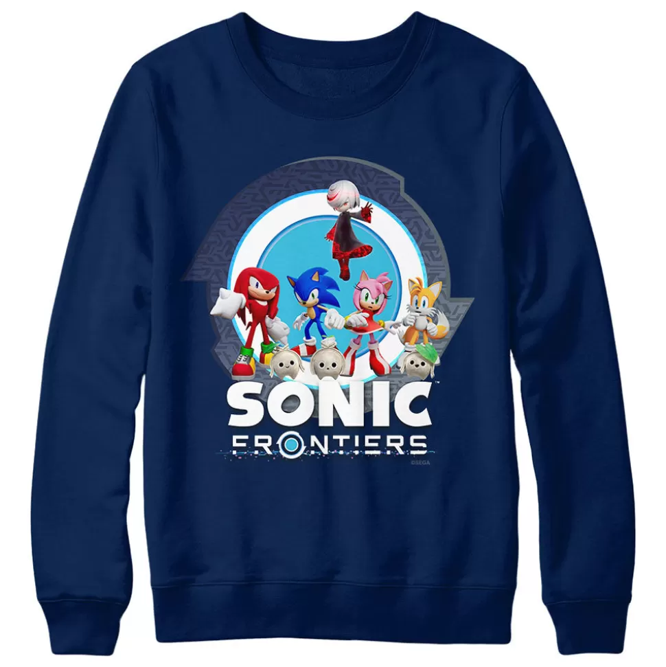 Sonic Frontiers Character Navy Crewneck>SEGA Best