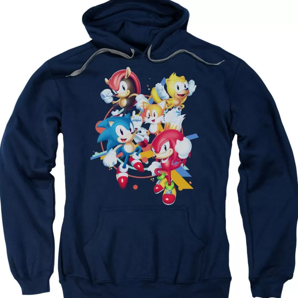 Sonic Mania Plus Character Navy Hoodie>SEGA Best