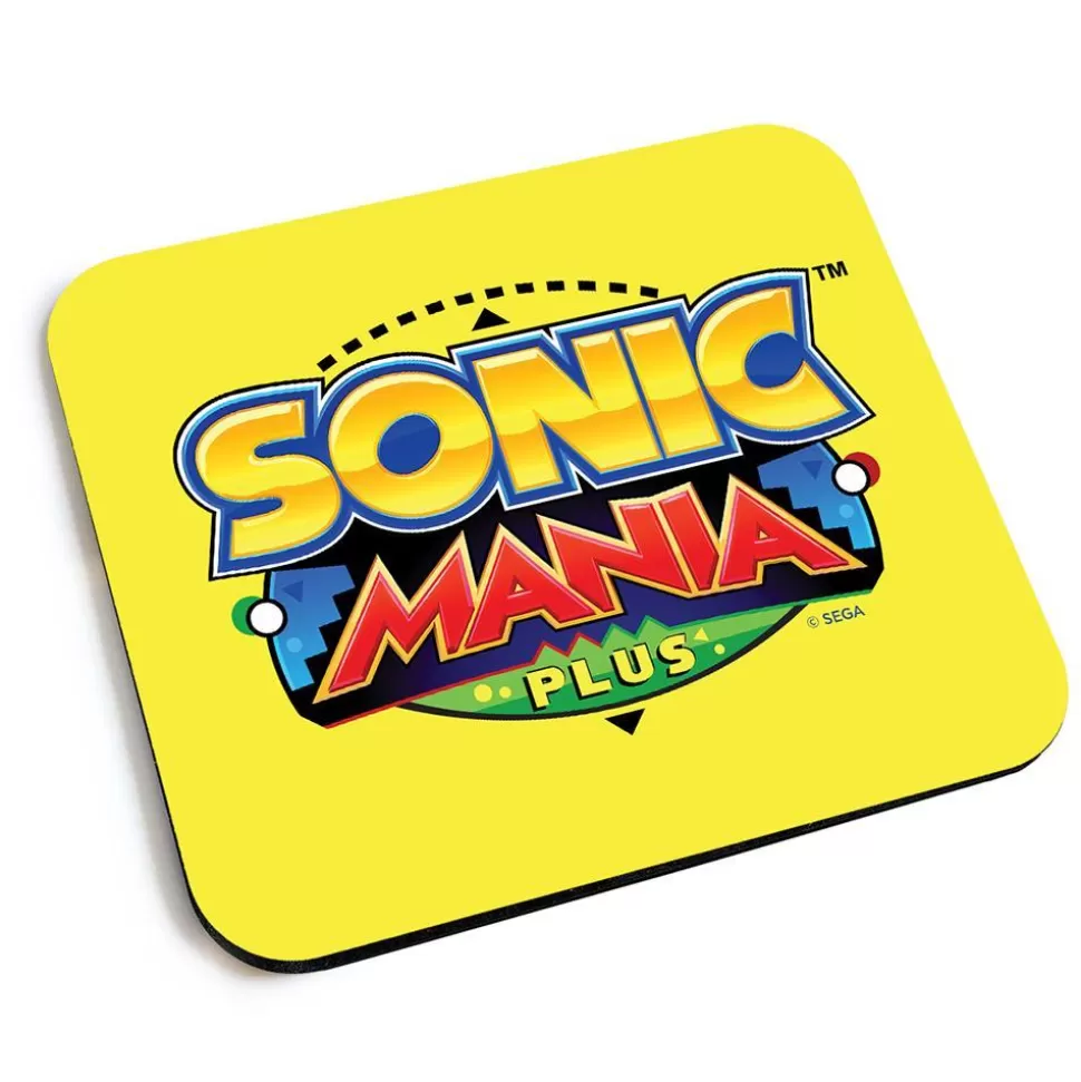 Sonic Mania Plus Logo Yellow Mousepad>SEGA Online