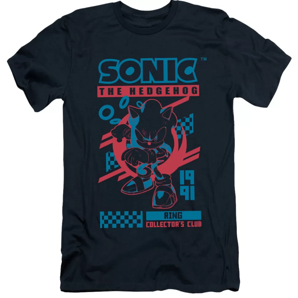 Sonic Ring Collector's Club Navy Tee>SEGA Cheap