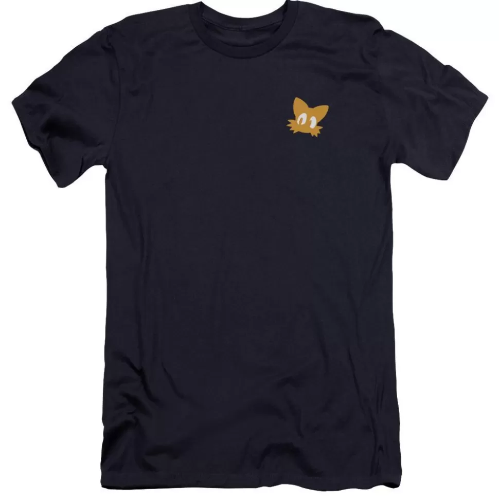 Sonic Tails Chest Logo Blue Tee>SEGA Outlet