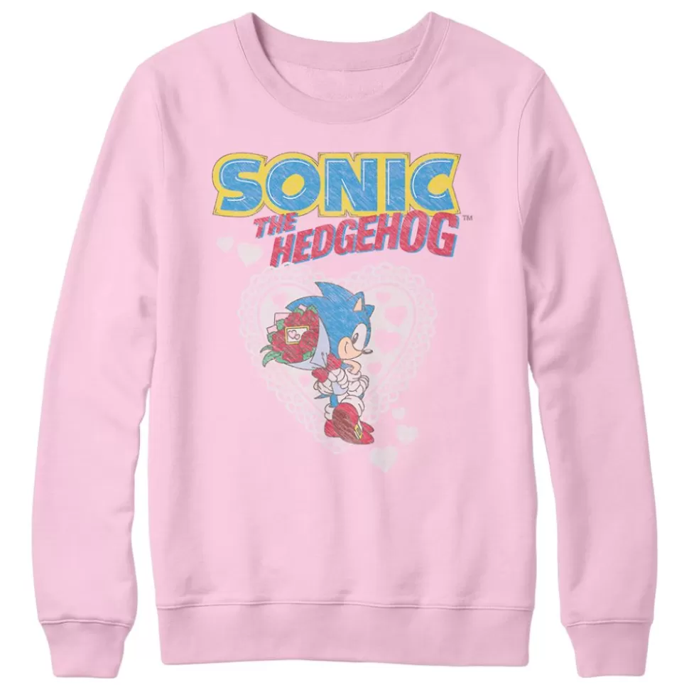 Sonic the Hedgehog Bouquet Crewneck Sweatshirt>SEGA Sale