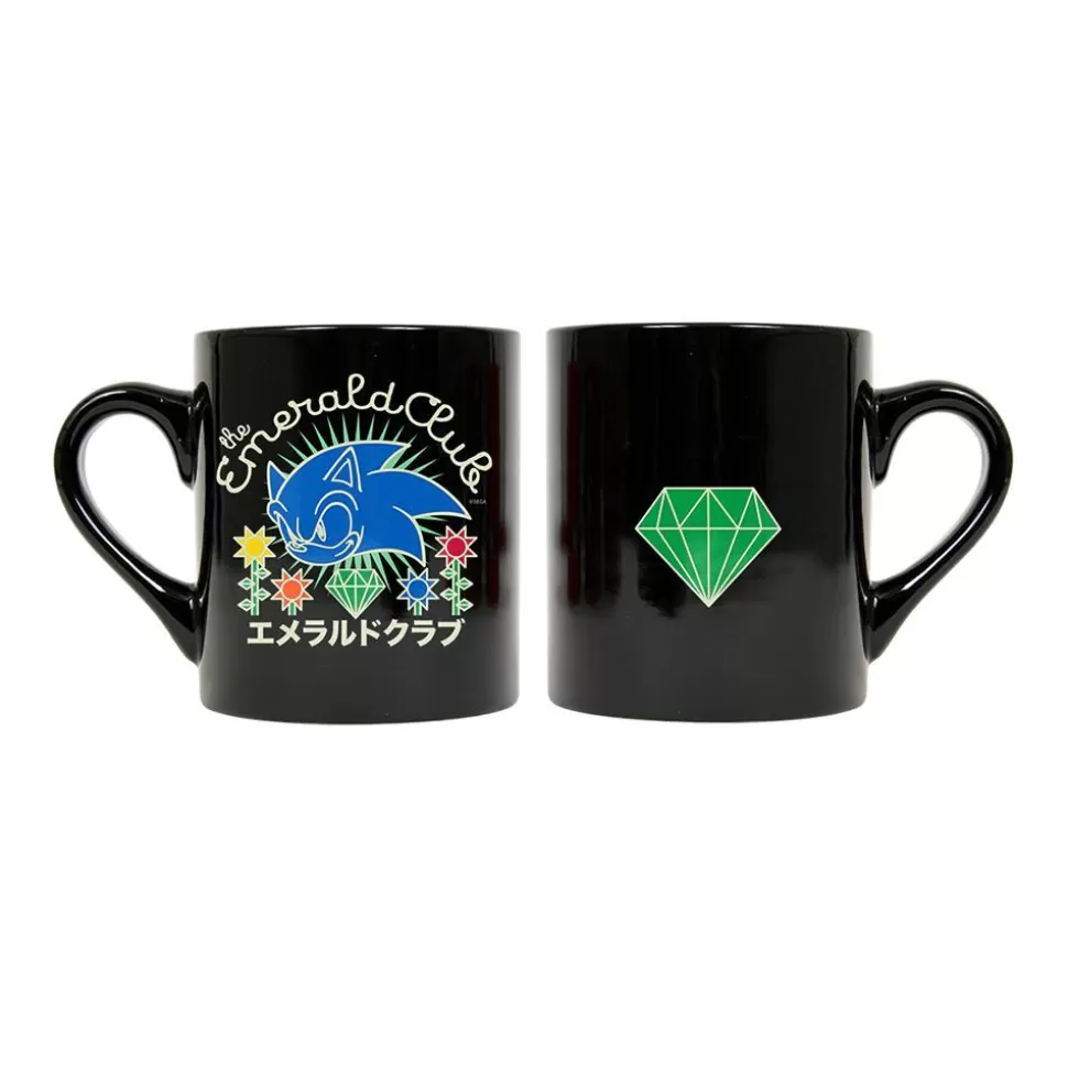 Sonic The Hedgehog Emerald Club Patchwork Black Mug>SEGA Shop