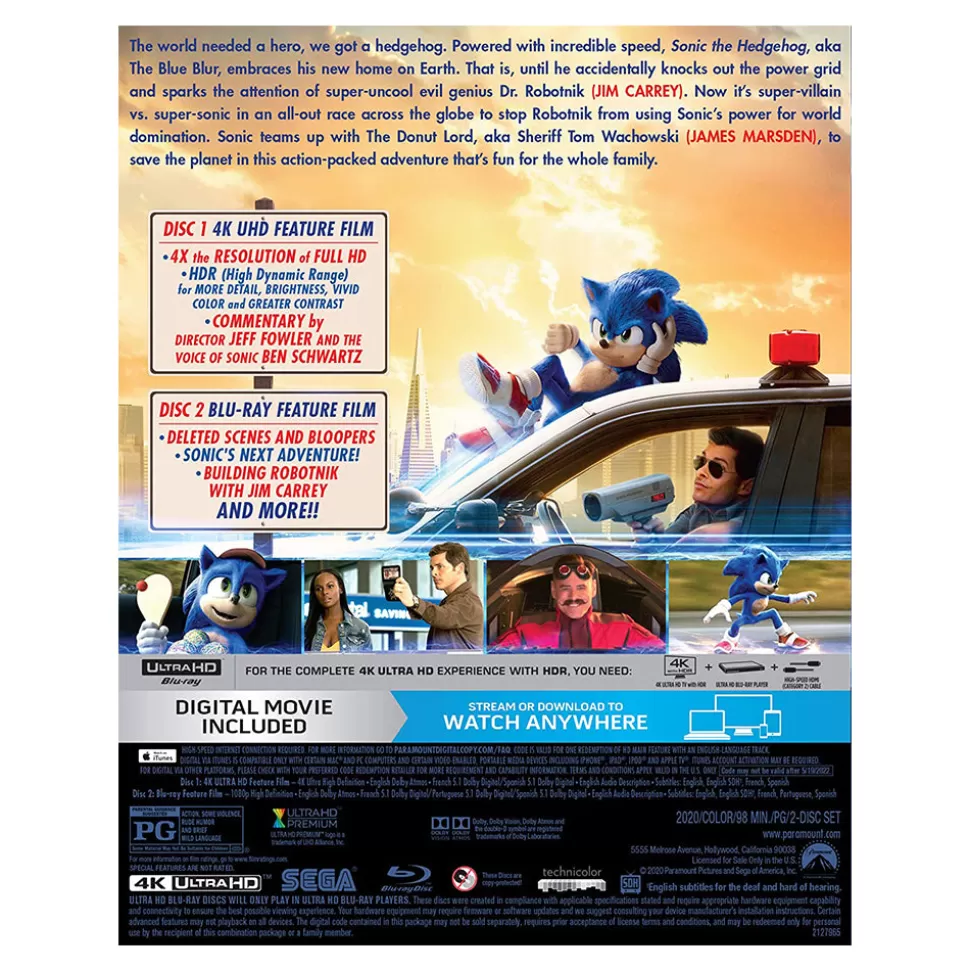 Sonic the Hedgehog Movie 4K Ultra HD>SEGA Store