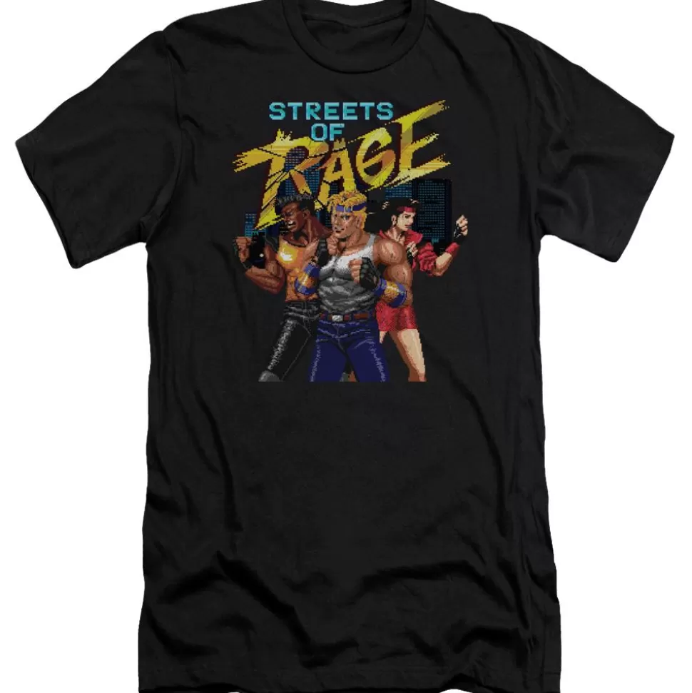 Streets of Rage Character Black Tee>SEGA Online
