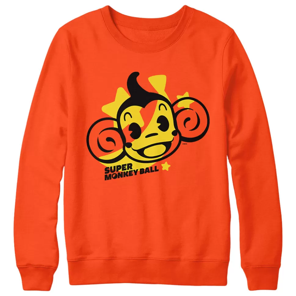 Super Monkey Ball Character Orange Crewneck>SEGA Sale