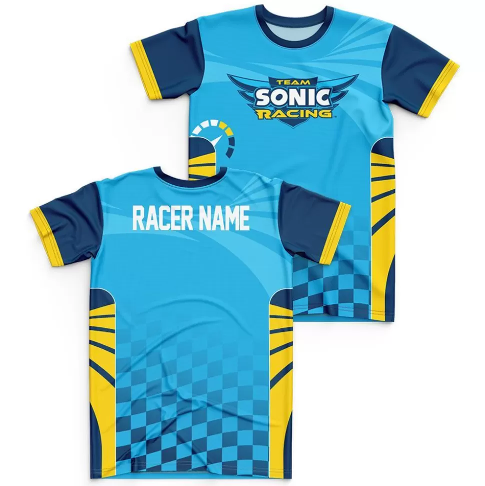 Team Sonic Racing Team Sonic Personalized Jersey Style Tee>SEGA Online