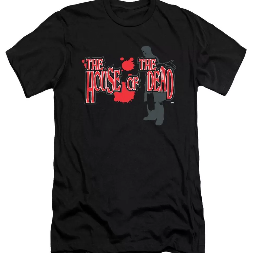The House of the Dead Logo Black Tee>SEGA Cheap